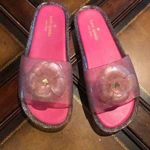 NWOT-Kate Spade Glitter Jelly Slides